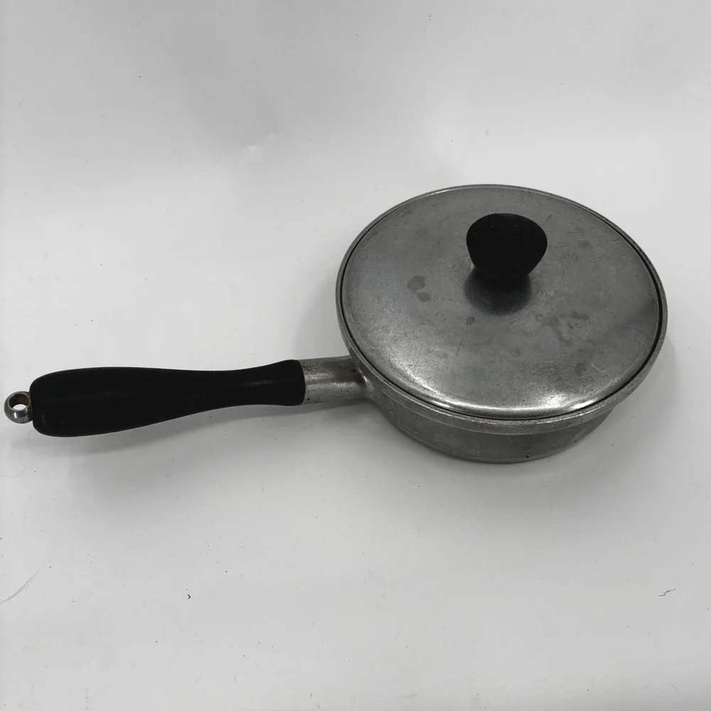 Kitchen Craft 1 Quart Cast Aluminum Saucepan‎ with Lid Bakelite Handle Vintage